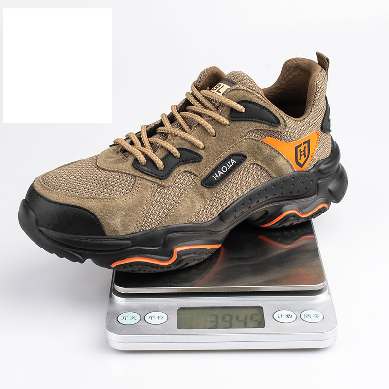 Hot Selling Industrial Breathable Men Work Boot Casual Trainers Steel Toe Lightweight Safety Shoes