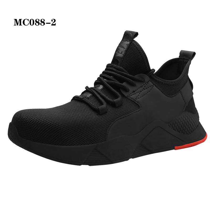 Steel Toe Men fashion Breathable Sneakers Protective sport work Lightweight Brand safety shoes