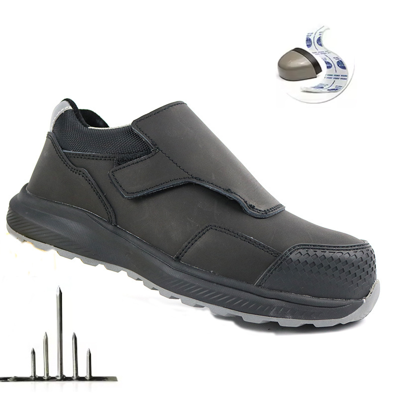 2024 latest fashion low cut slip on steel miners rubber breathable industrial safety shoes