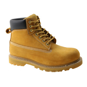 Goodyear Welt genuine leather mens work boots steel toe wholesale Made in china safety shoes