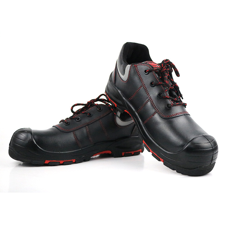 Comfortable black waterproof woodland electrical engineer man Rubber safety shoes for men steel toe  cap