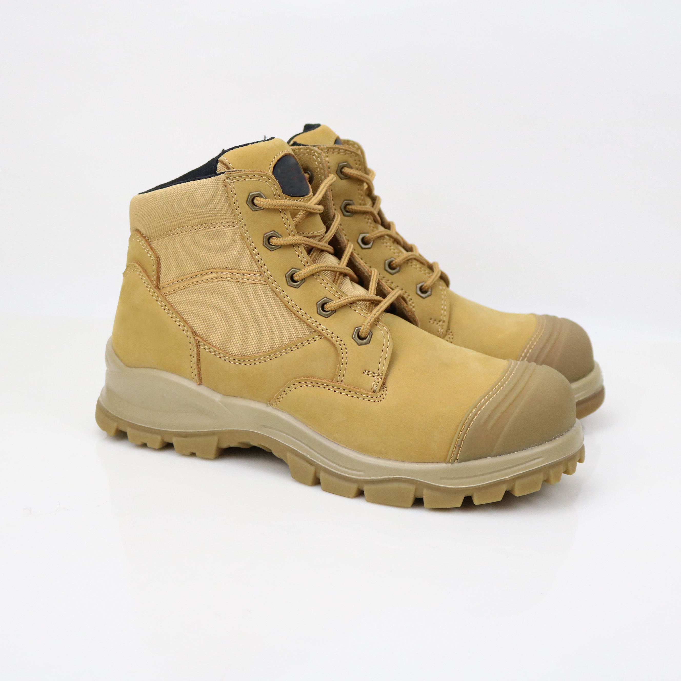 Industrial Construction Waterproof Cow Leather Protective Footwear Men's Work Safety Shoes