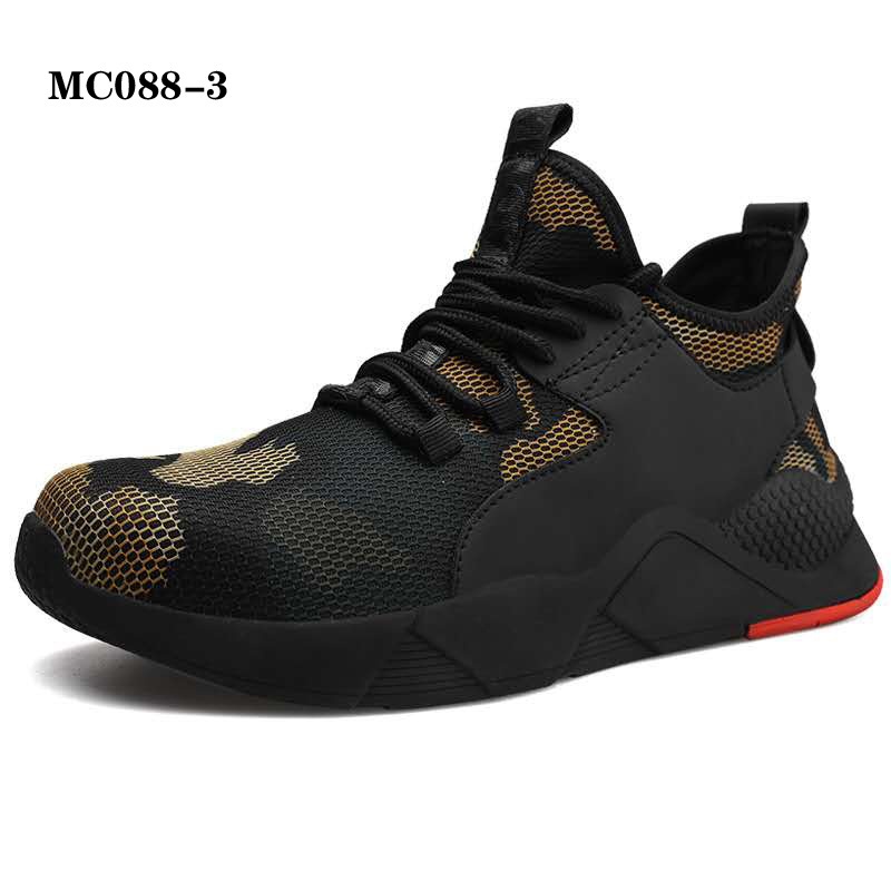 Steel Toe Men fashion Breathable Sneakers Protective sport work Lightweight Brand safety shoes