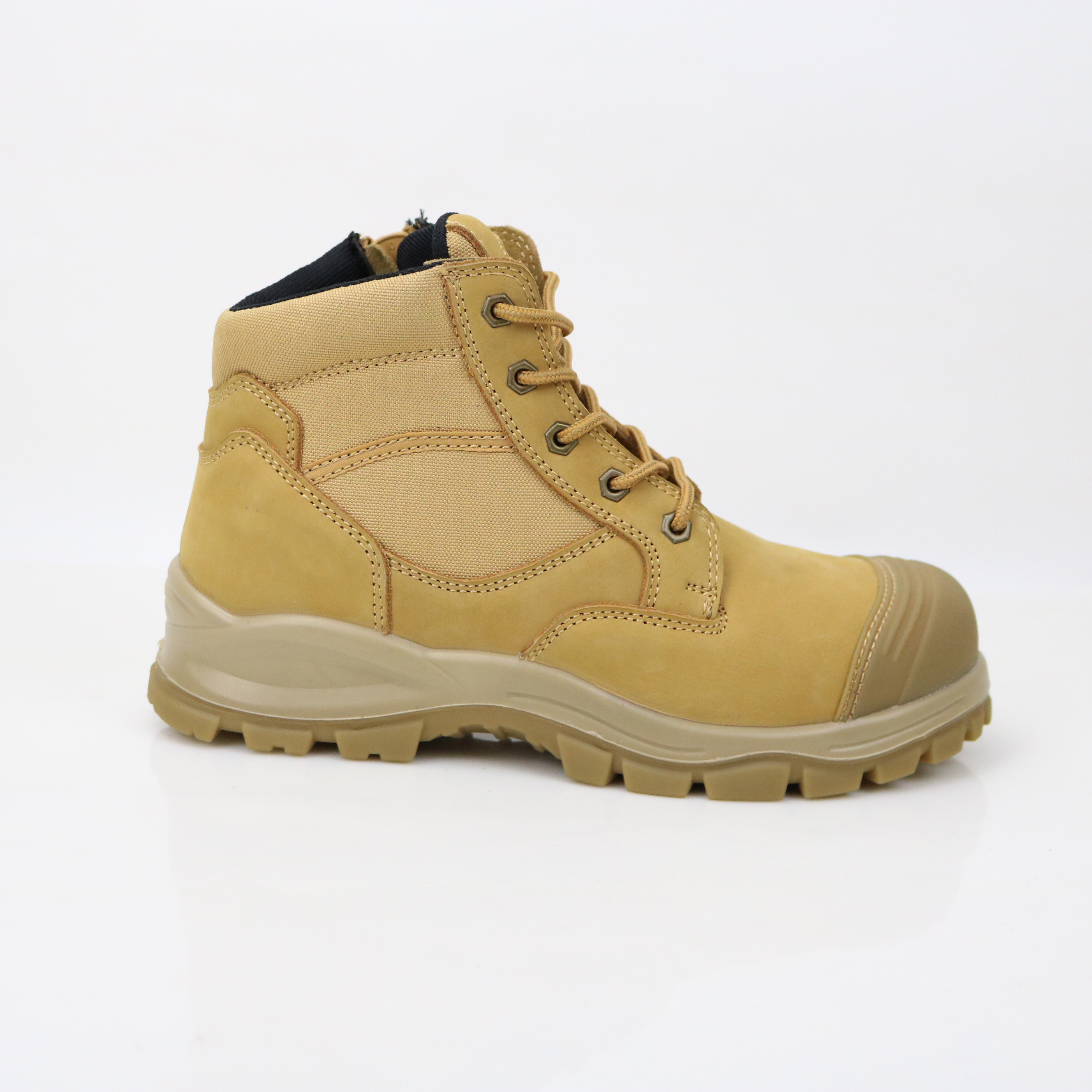 Industrial Construction Waterproof Cow Leather Protective Footwear Men's Work Safety Shoes