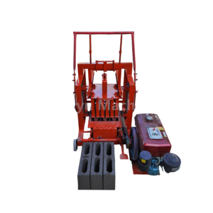 Diesel engine power vibration extrusion brick making machine Paving brick interlocking brick machine