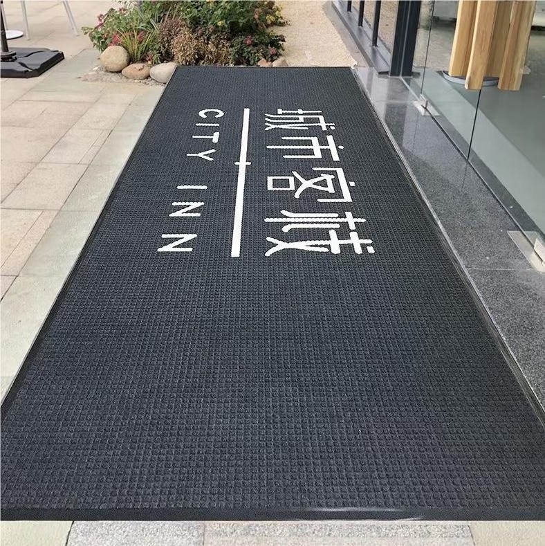 Home Or Commercial Use Heavy Duty  Non Slip Black 40x60cm Home Front Door Mat