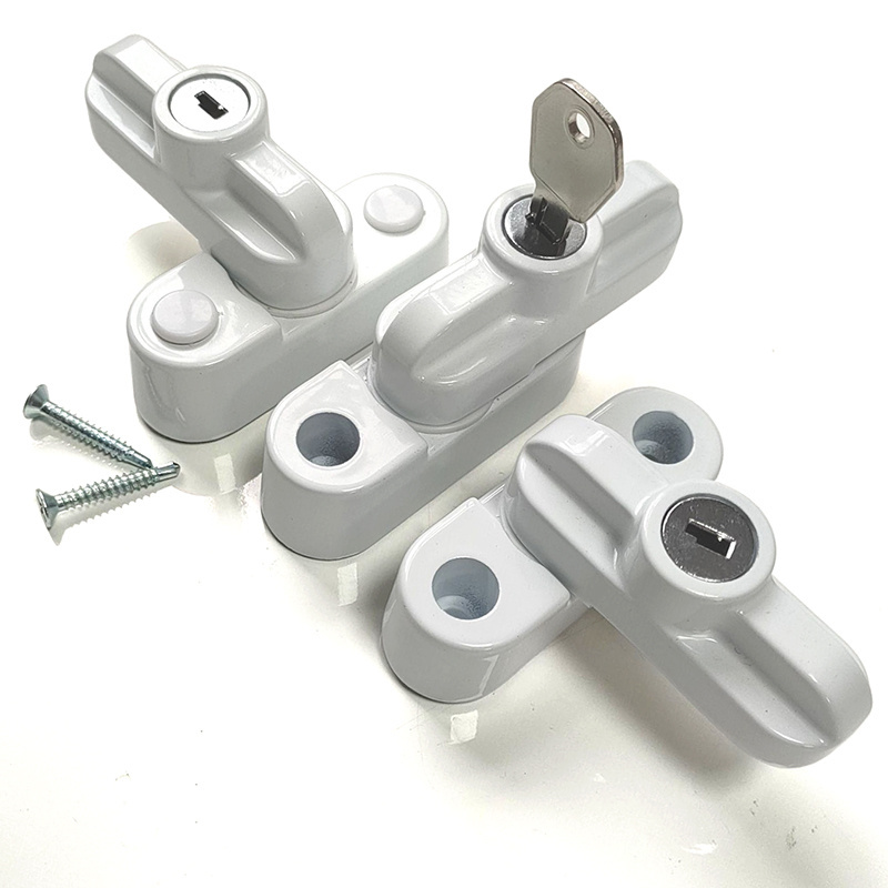 New Zinc Alloy UPVC Windows Lock Door Sash Jammers Extra Security Swing Lock Anti Theft Window Door Latches