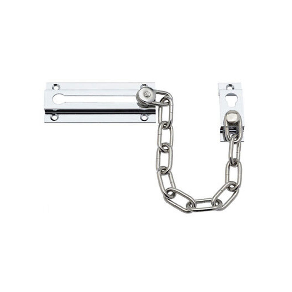 Door Chain for Front Door - High Security Door Chain Lock with Chrome Finish