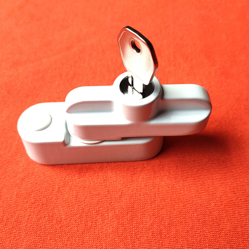 Window Limiter, Stainless Steel Casement Stopper with Key, 65 Degree Opening Angle Safety Window Opening Restrictor Lock