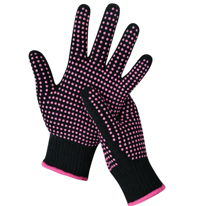 Gloves Wholesale from China DOT Plastic Protective PVC DOT Glue Anti Slip CottonKnitted PVC Dotted Coated Safety Work Gloves