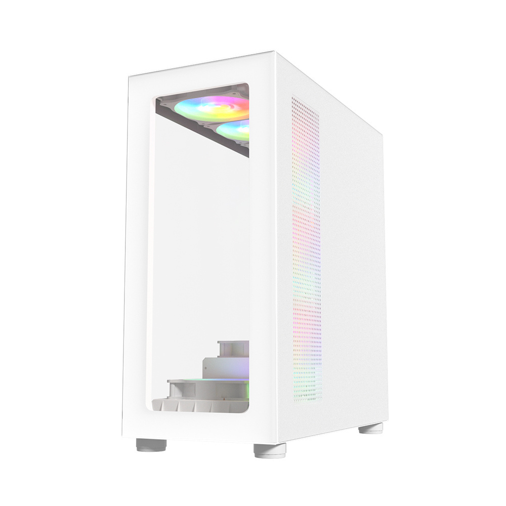 Powercase 290XL New Arrival Matx Mini Itx Case Pc Gamer 360mm Liquid Cooler Tempered Glass Gaming Computer Case