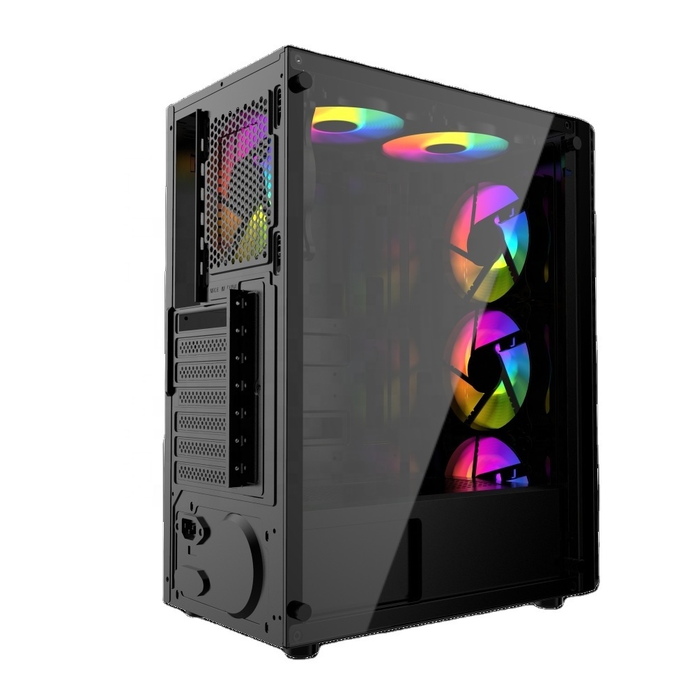 2022  Desktop Table Mini Atx Anime good price  Tempered Glass cabinet Computer PC Gaming case