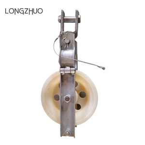 Hanging Roller Sliding Pulley Small Plastic Nylon Cable Rope Lifting Conveyors Pulley Wheels