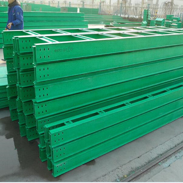 4m Long FRP Cable Ladder Crack Non Alkali Fiberglass Cable Tray