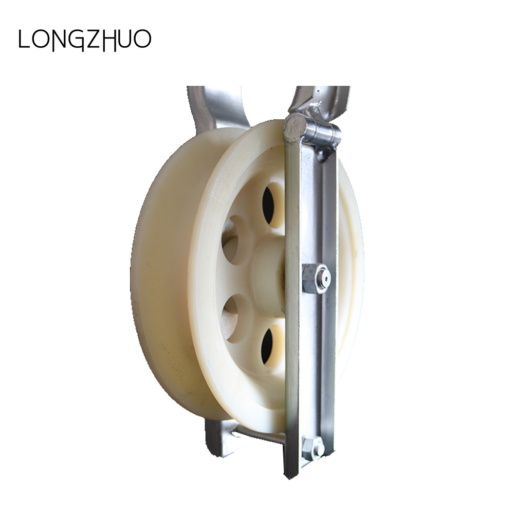 Hanging Roller Sliding Pulley Small Plastic Nylon Cable Rope Lifting Conveyors Pulley Wheels