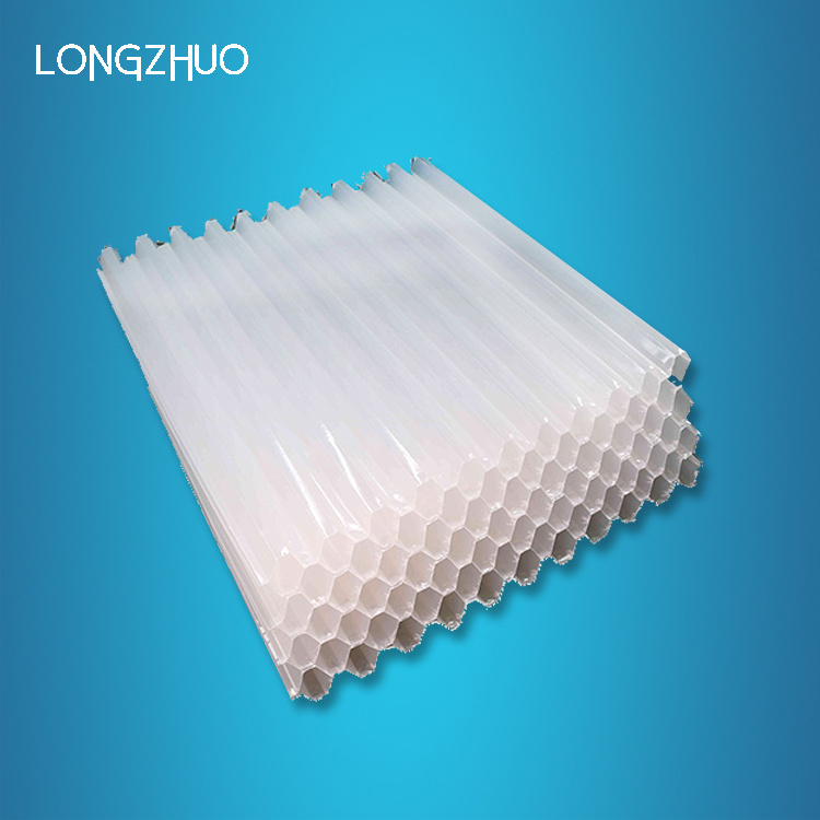 Hexagonal PVC/PP tube settler media, 35mm 50mm bore size lamella clarifier for water treatment