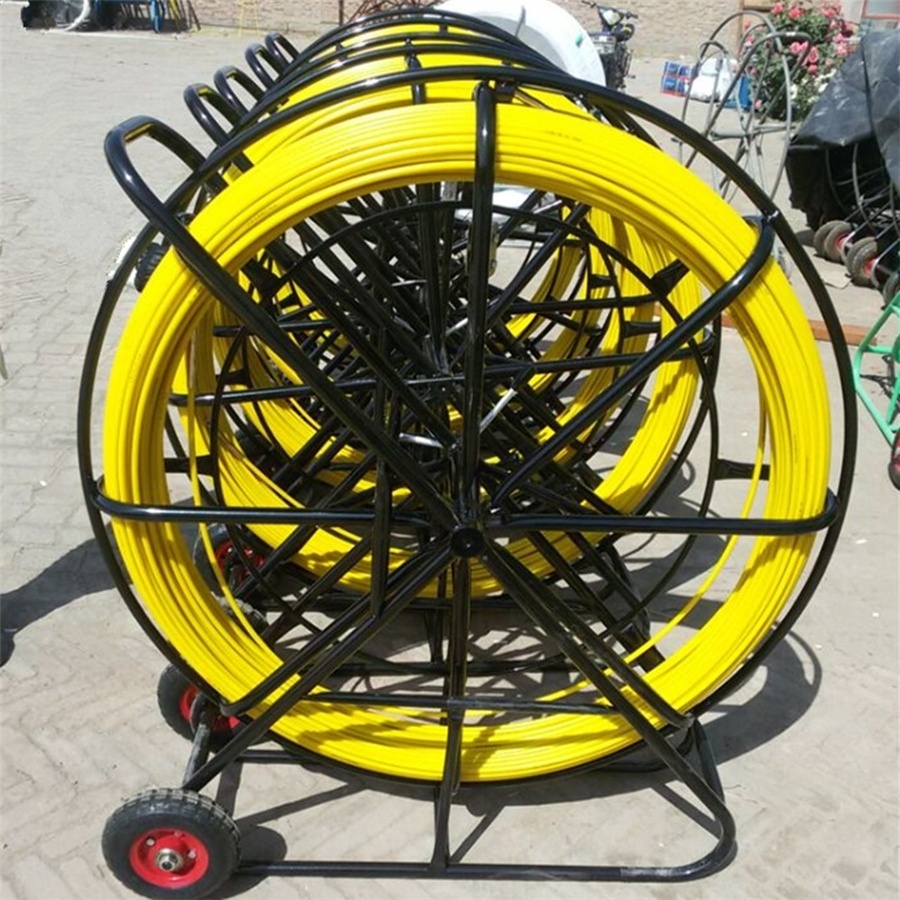 Fiberglass Detectable Duct Rodder Underground Cable Push Pull Rods