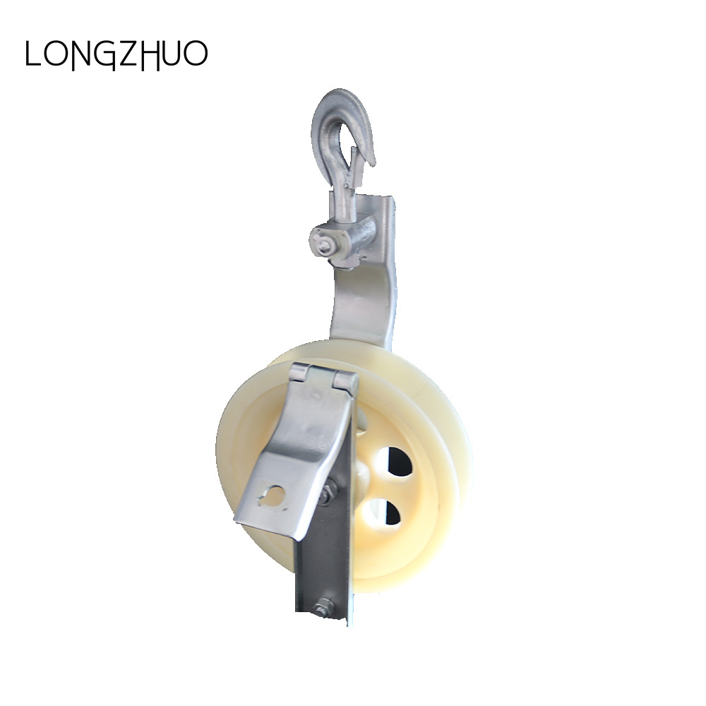 Hanging Roller Sliding Pulley Small Plastic Nylon Cable Rope Lifting Conveyors Pulley Wheels