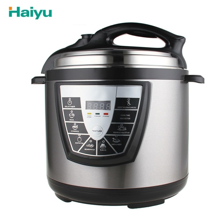 4L/5L/6L/8L/10L/12L Quart Portable Kitchen Appliances Big Capacity Digital Computer Electric Pressure Cooker with Press Control