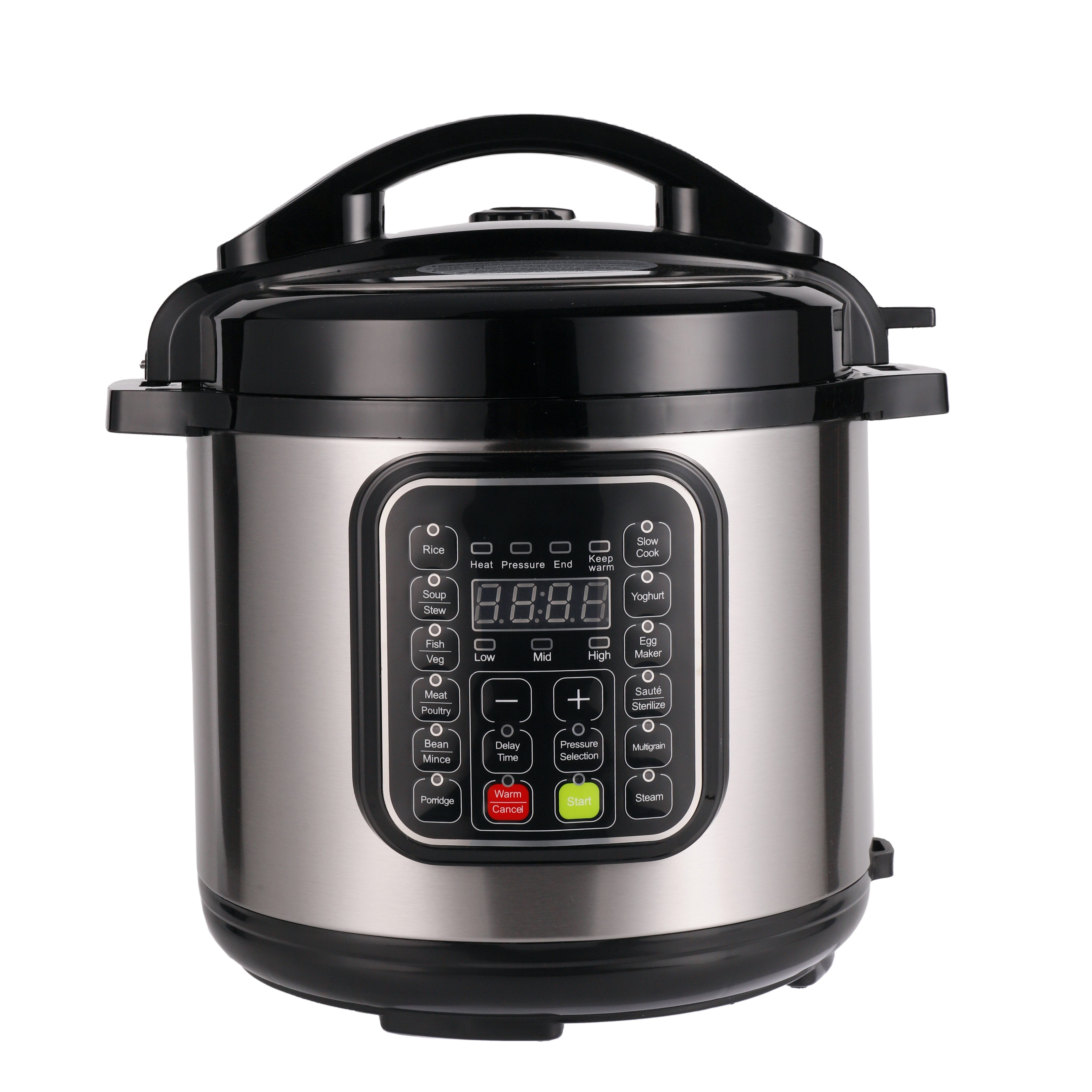 2022  Electric Pressure Cooker 12L 1300W cb ce emc  Stainless Steel Silver LED Accessories with 50-70kpa pressure cooker