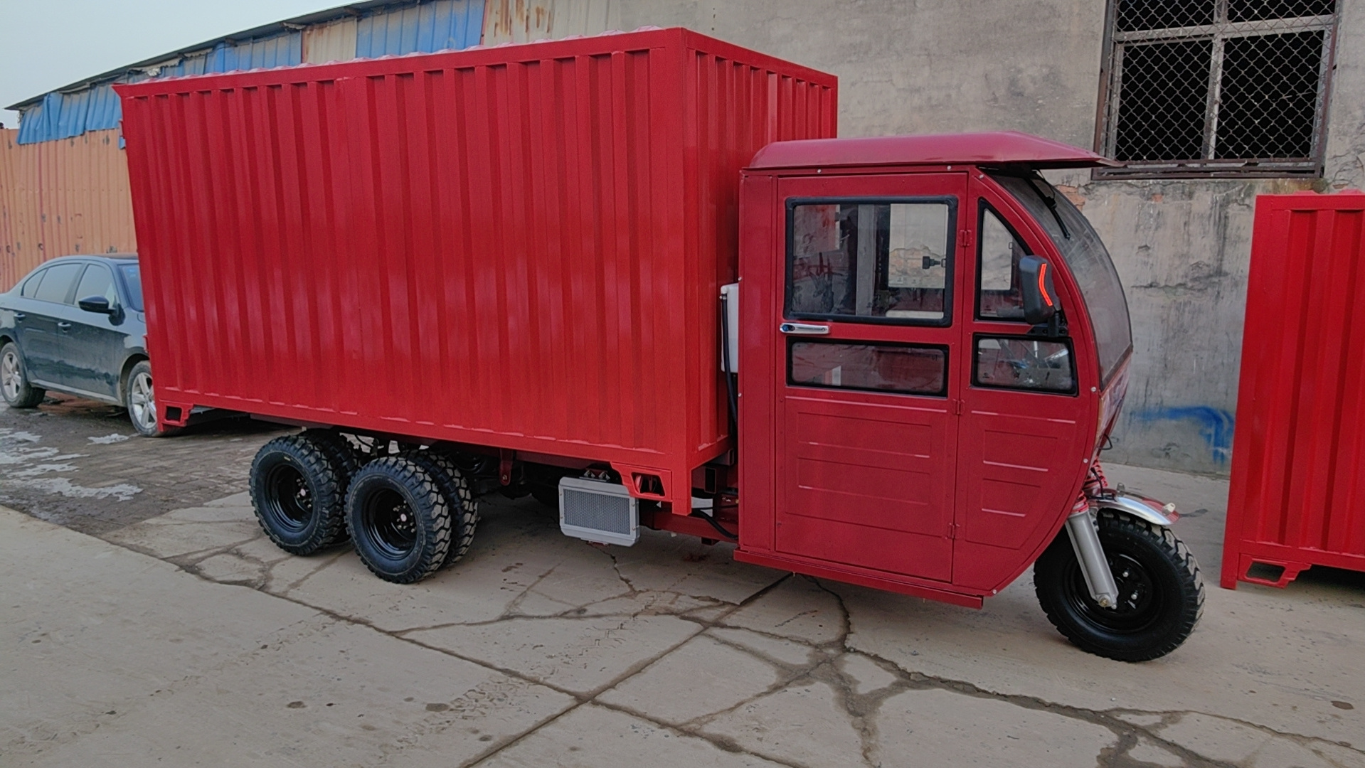 Motor High Quality Big Power Three 9 Wheel Cargo Gas Diesel Fuel Motorized Tricycles Farm Tricycle