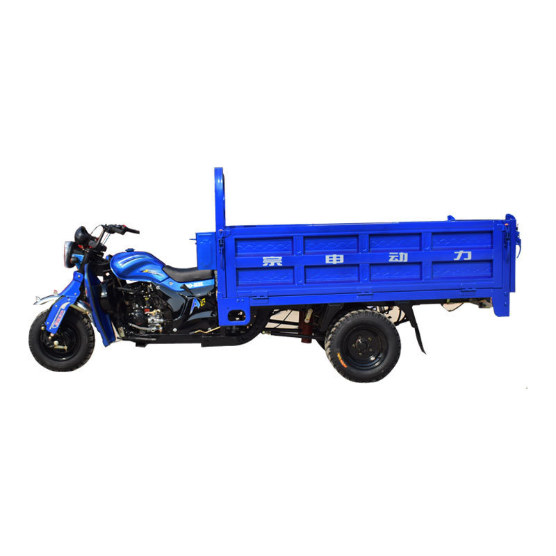 Fuel Efficient 5 Wheel Motorized Water Cooled Gasoline Motorcycle With Carriage For Farming Cargo Transportation