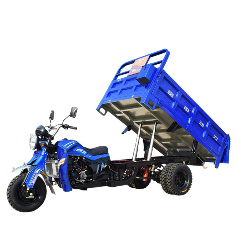 Fuel Efficient 5 Wheel Motorized Water Cooled Gasoline Motorcycle With Carriage For Farming Cargo Transportation