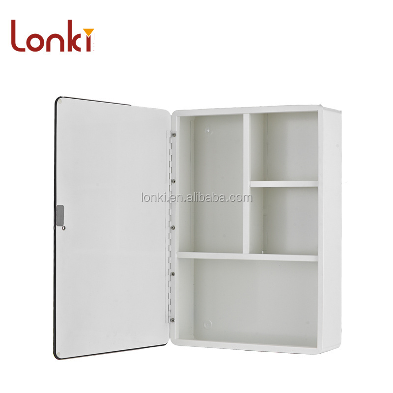 2022 New modern Steel pharmacy medicine cabinet,Single door Steel with powder coating metal mirror Cabinet