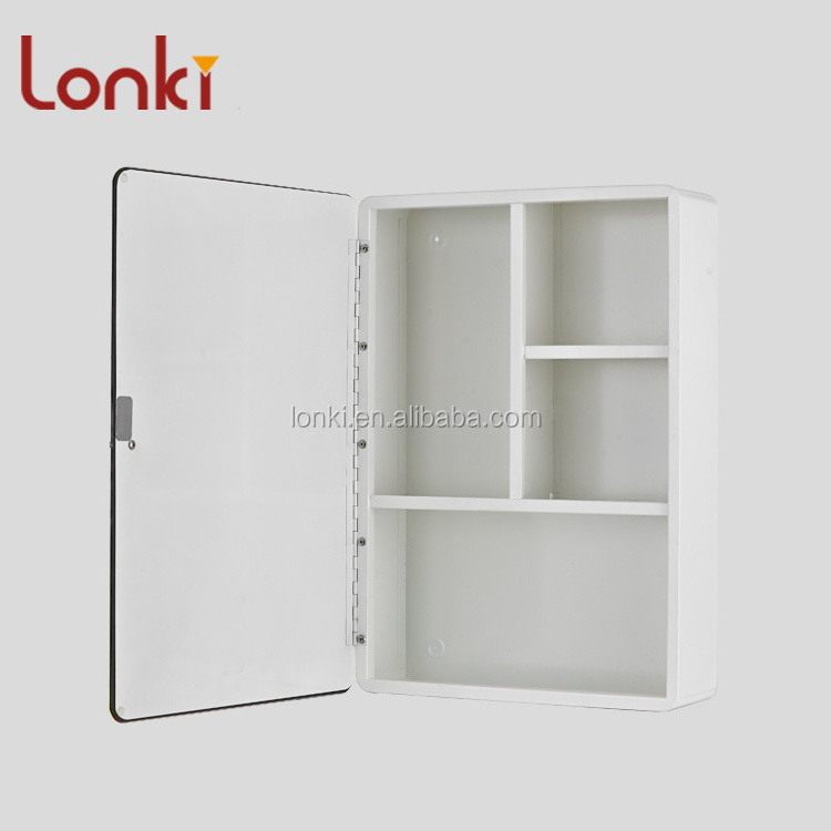 2022 New modern Steel pharmacy medicine cabinet,Single door Steel with powder coating metal mirror Cabinet