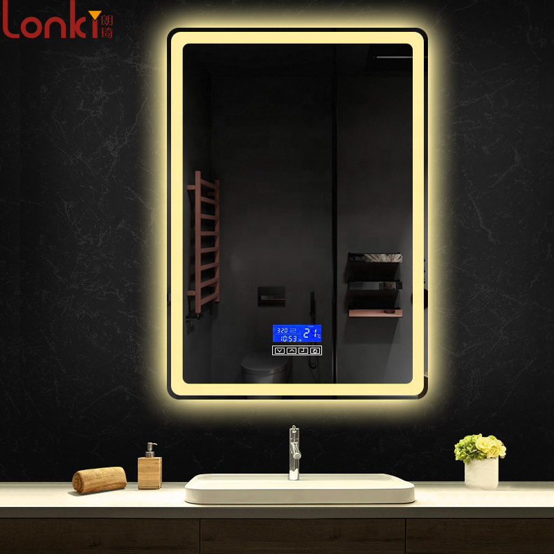 Reasonable price bathroom mirror with led light and bluetooth with speaker