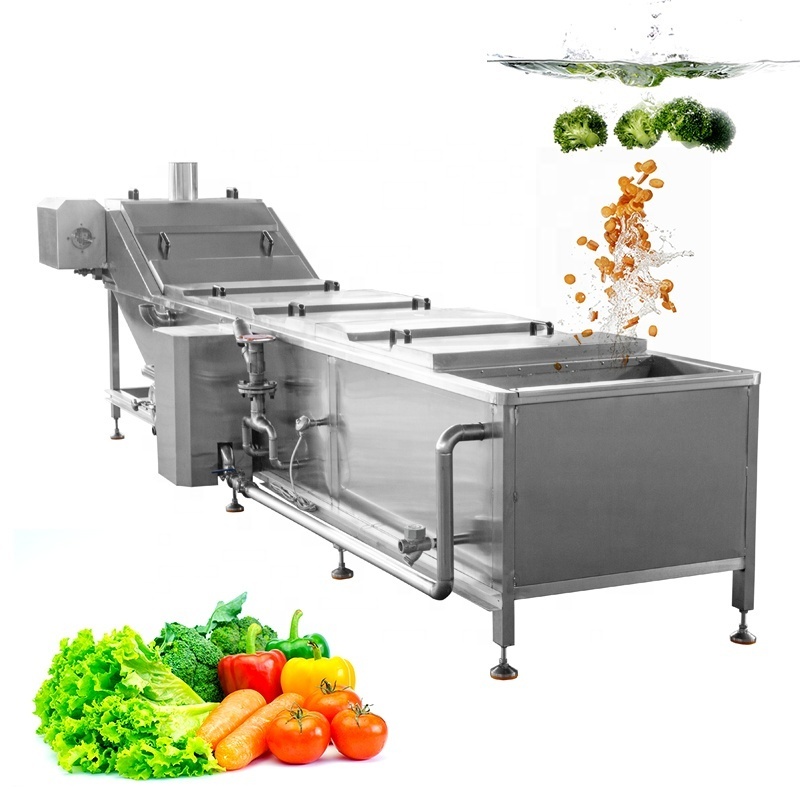 Automatic Vegetable Fruit Processing line fruit vegetable washing cutting blanching machine