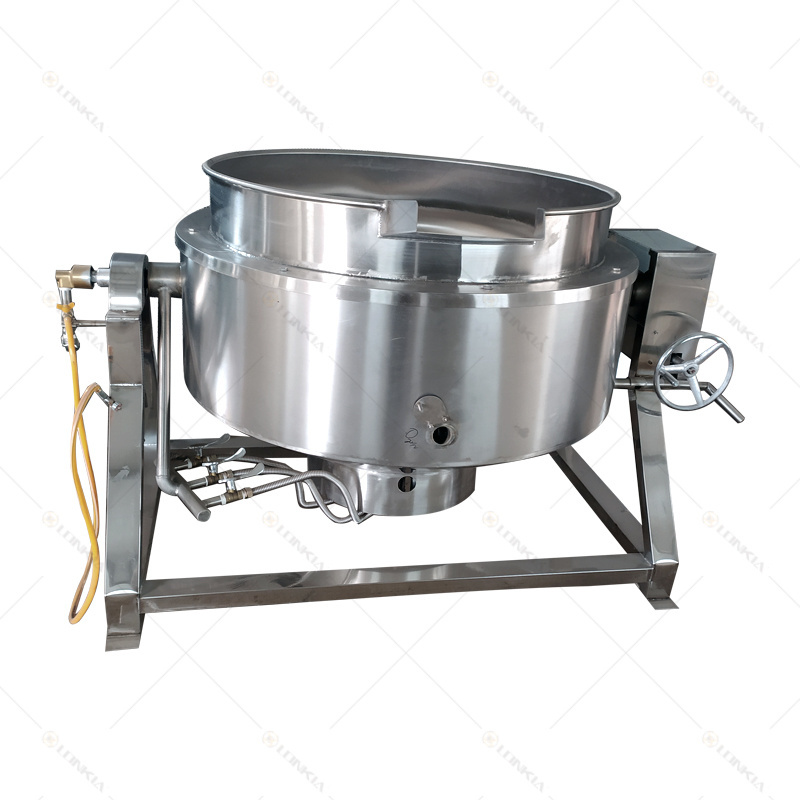 200L 600L 800L jacketed kettle electric gas steam heating planetary stirring pot industrial cooking mixer