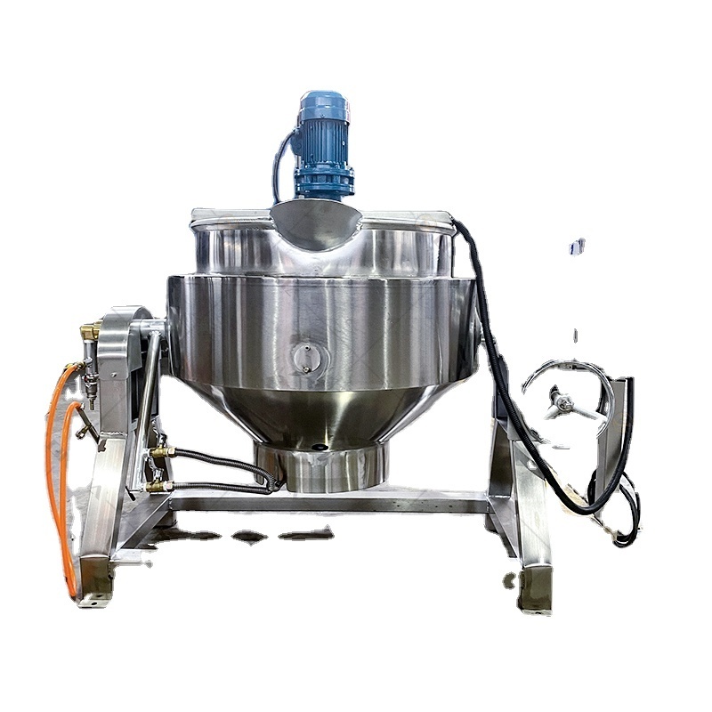 Industrial Steam Electric Gas Heating Jacket Kettle With Agitator