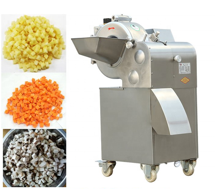 LONKIA Industrial Vegetable Fruit Onion Garlic Ginger Sweet Potato Carrot Cube Dice Dicer Making Cutter Cutting Machine