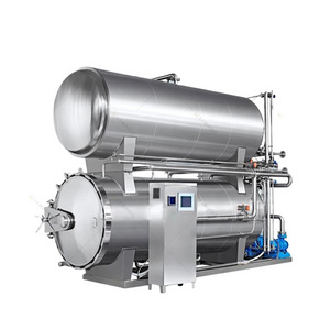 Siemens PLC Energy Efficient Sterilizer for Milk Food and Fruit Juice Processing Autoclave Water Spray Retort