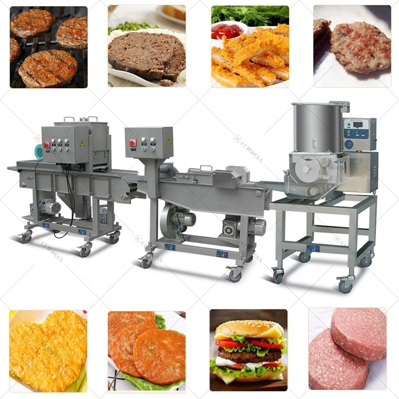 LONKIA Good quality burger making burger press machine chicken nugget production line