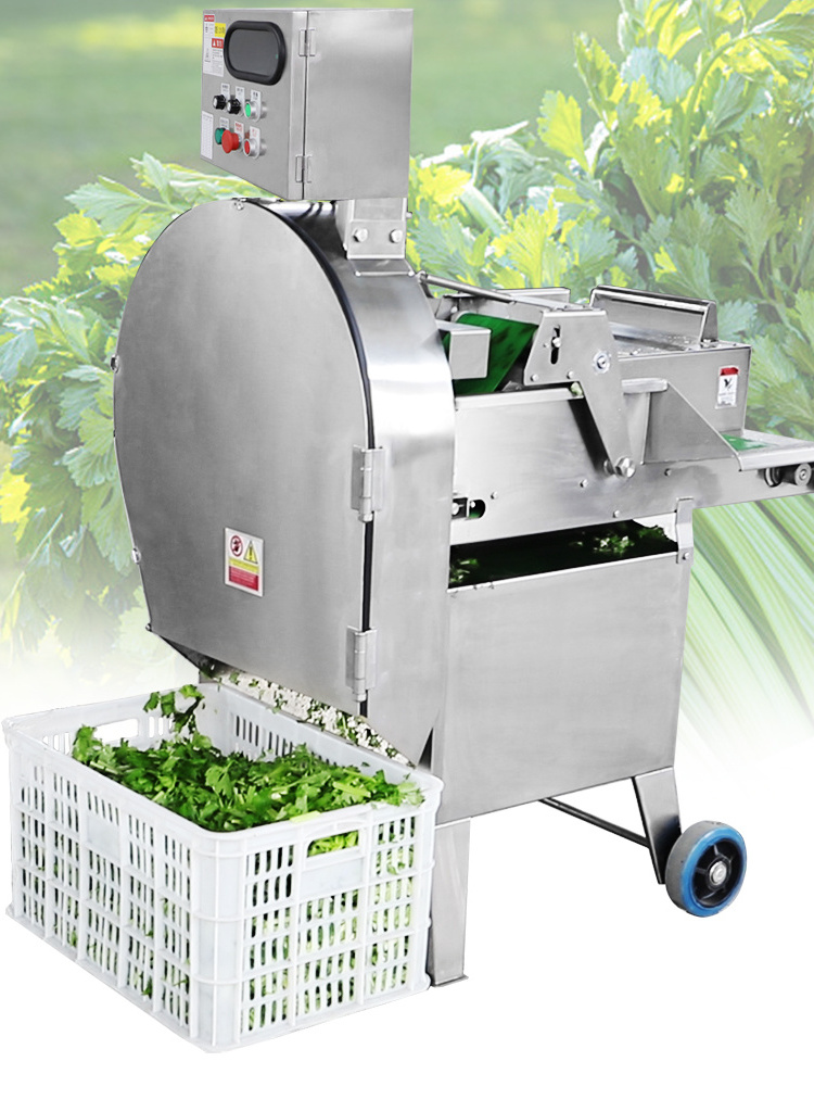 Multifunctional Electric Vegetable Spinach Parsley Lettuce  Cabbage Chopper  Slicer Vegetable Industrial Cutting Machine