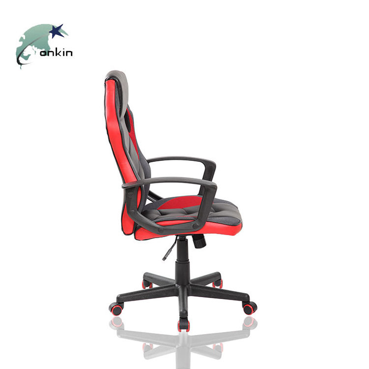 china wholesale factory direct sell pink rocker office computer pc leather ergonomic gaming racing chair with pillow