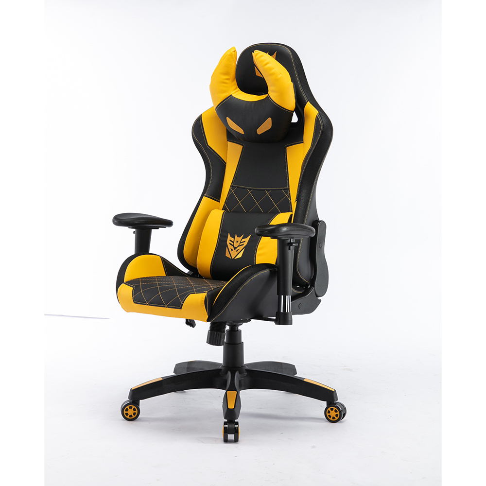 Supplier Verified Executive  Black  Yellow Ergonomic Computer  LED  Gaming Chairs Racing Chair for Gamer