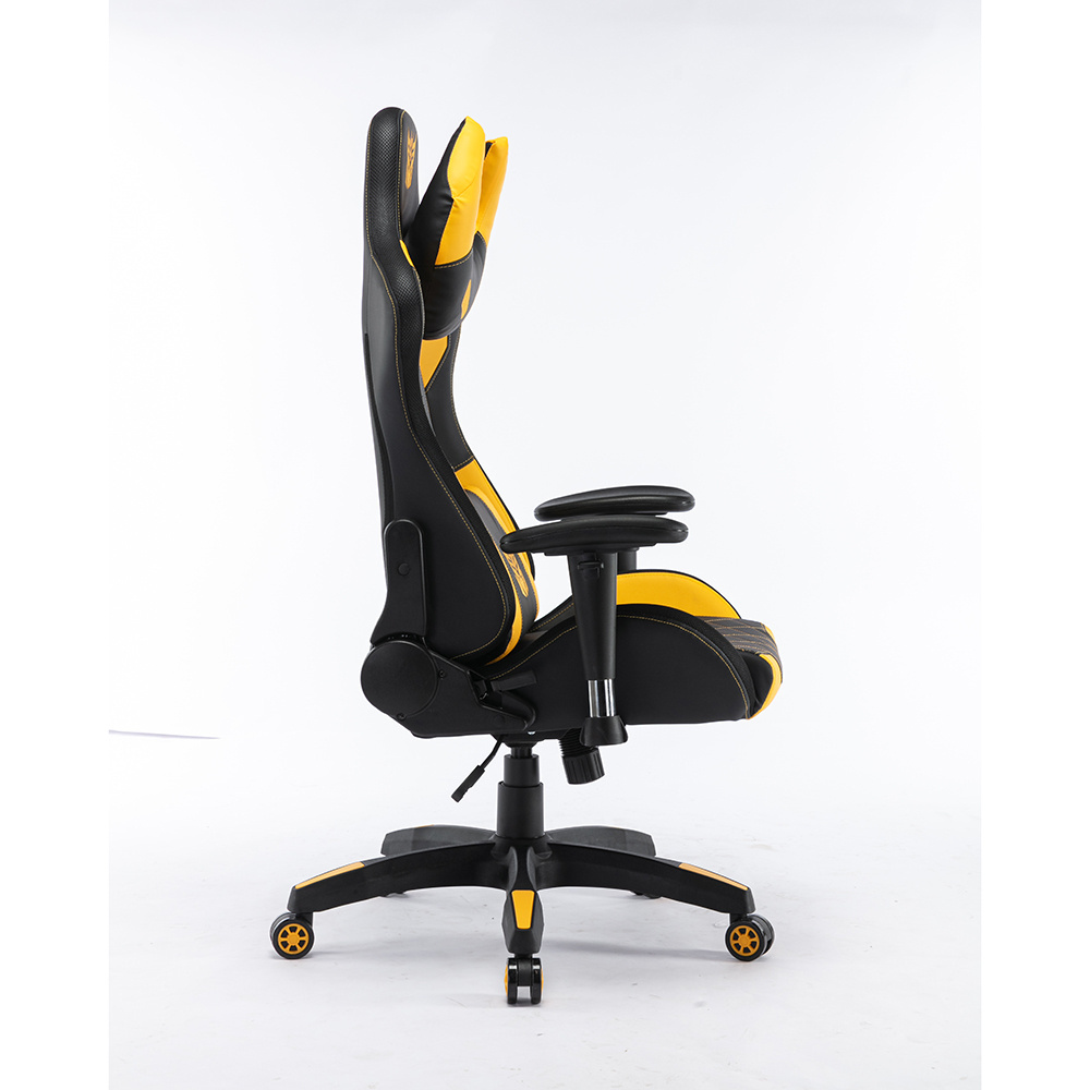 Supplier Verified Executive  Black  Yellow Ergonomic Computer  LED  Gaming Chairs Racing Chair for Gamer