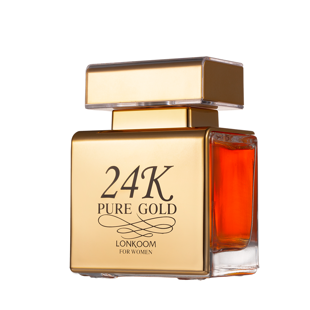 Professional perfume factory best selling parfum custom private logo LONKOOM 24K pure gold perfume for women