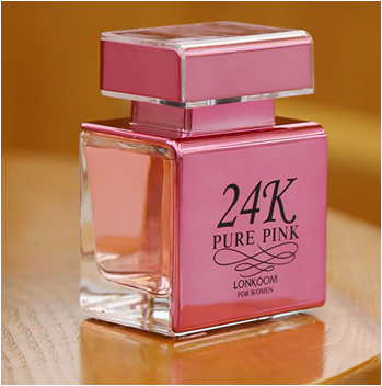 Top selling women perfume 24K pure pink LONKOOM Eau De Parfum long lasting Floral Fruity fragrance