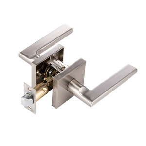 Portable modern Double Side Security Key Entry Door Tubular Lever Handle with Lock For Entrance