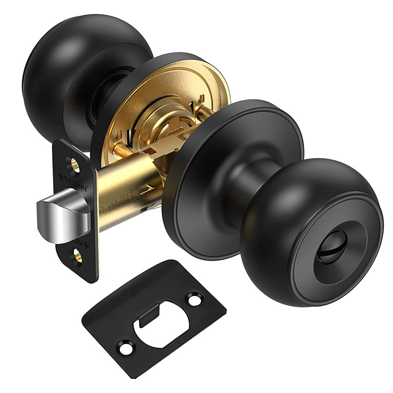 Factory Wholesales High Security Ball Key for Entry Black Tubular Cylindrical Door Lock