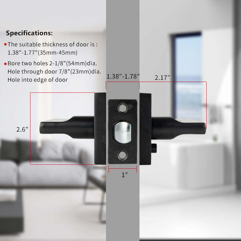 Good price indoor main door handle lock with lever lock zinc alloys