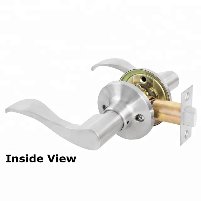 Zinc Alloy Tubular Lever Door Handles Set Passage Door Lever Lock