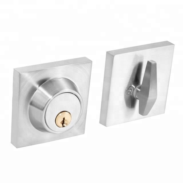 Single Cylinder Keyed Square Deadbolt Door Lock