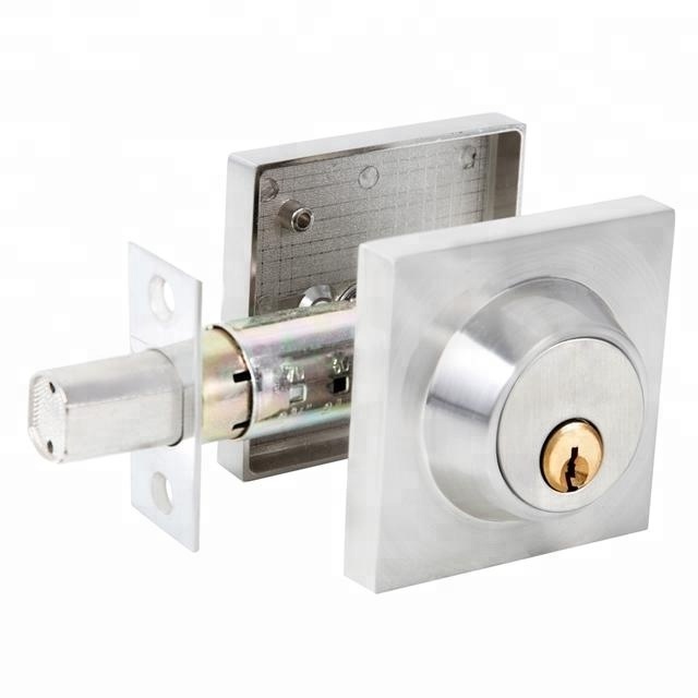 Single Cylinder Keyed Square Deadbolt Door Lock