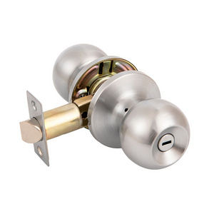 Stainless Steel Privacy Caravan Door Knob Lock Stain Nickel Tubular Door Knob For Lock