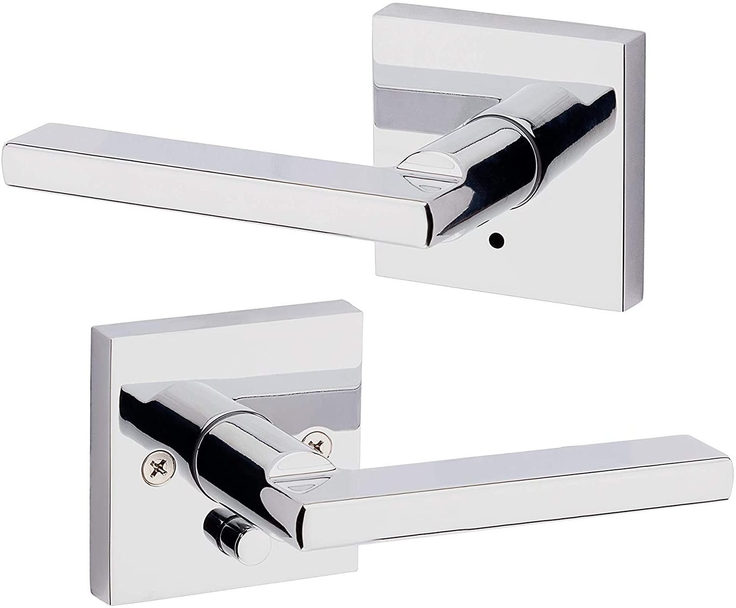 USA ,Canada,Australian New modern style Privacy Lever Door Lock with Knob Handle Lockset, Satin Nickel